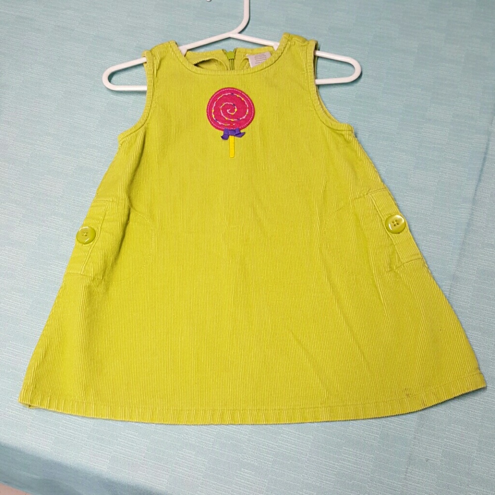 Corduroy jumper green gymboree 12-18months